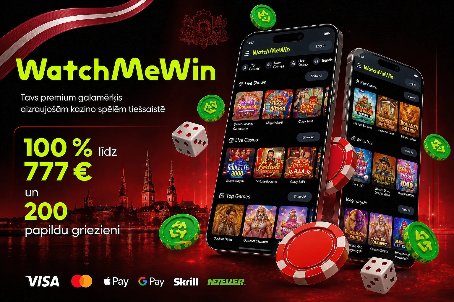 WatchMeWin kazino WatchMeWin kazino